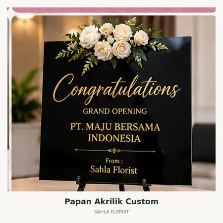 Papan Bunga Akrilik Kepulauan Meranti